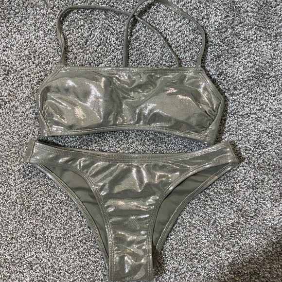 Green Sparkly Swimsuit - Picture 1 of 2